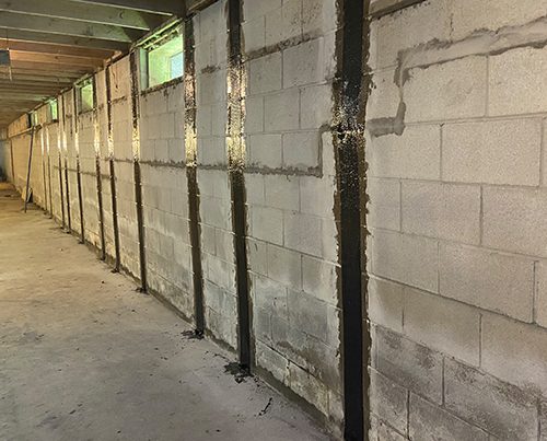 Bowed Wall Structural Repair using Carbon Fiber Reinforcement