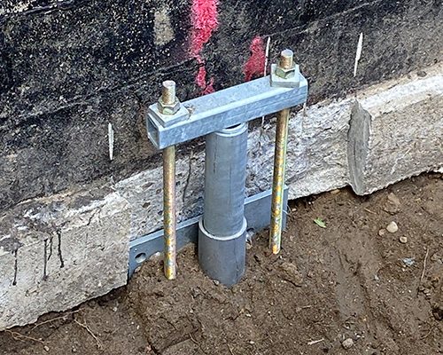 Underpinning Foundation with Helical Piles