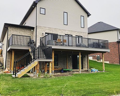 Second Story Walkout Deck in Tavistock, Ontario